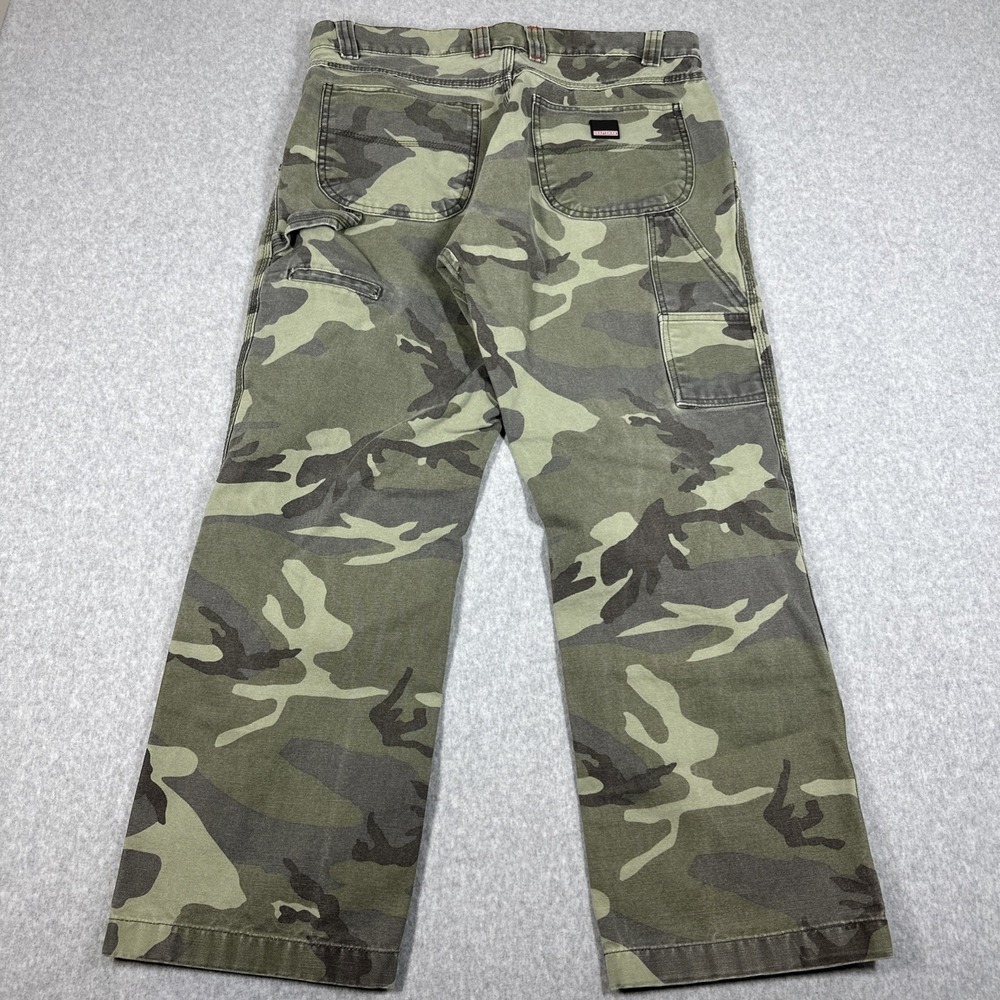 Craftsman Men's Camo Canvas Carpenter Work Pants Size 36x30 Loose Baggy Skater - Picture 10 of 14
